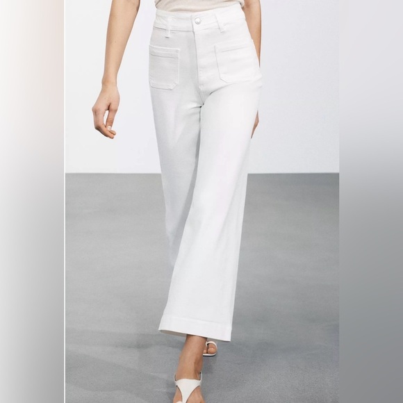 Zara Pants - Zara ZW COLLECTION HIGH WAIST WIDE LEG JEANS Size 4